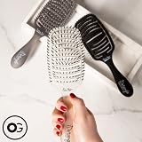 Olivia Garden iDetangle Hairbrush Medium Hair Detangler Wet Dry Grey view 5