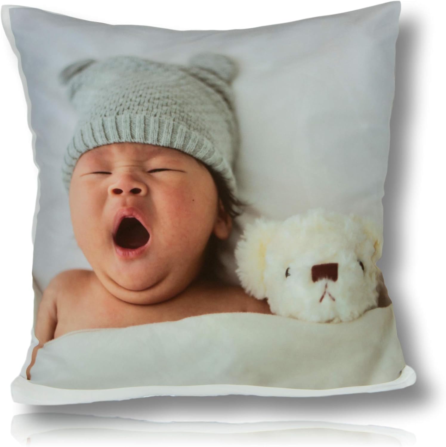 Personalised Cushion Printed Photo Collage Gift Custom Made Large Print + Filling FREE (16" x 16