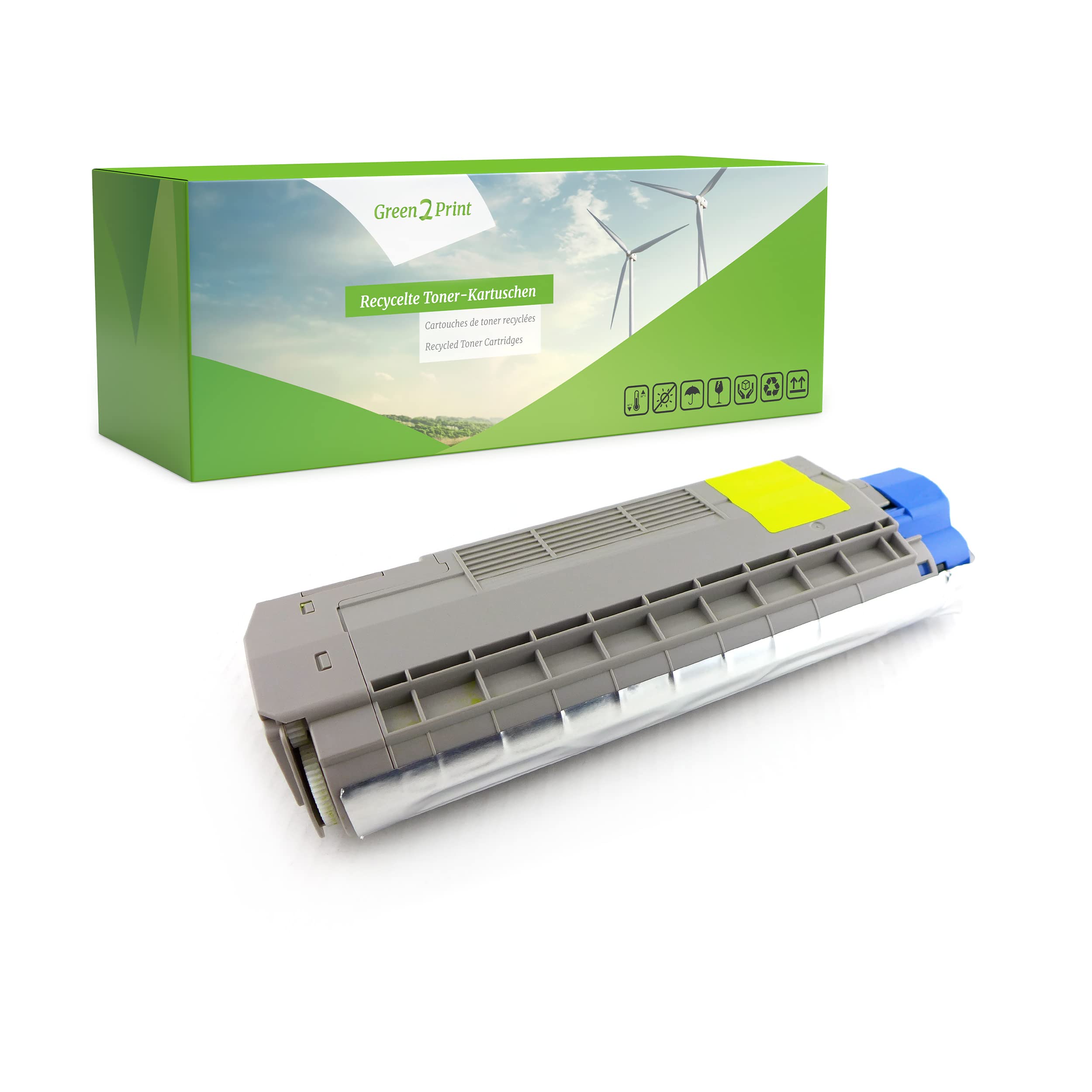 Green2Print Toner yellow 6000 pages replaces OKI 46507513 Toner cartridge for OKI ES6412DN, ES6412