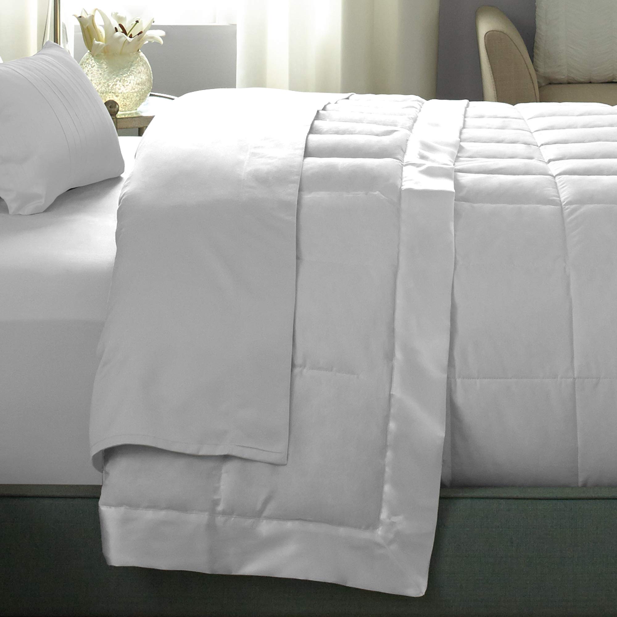 Pacific Coast Feather Company Down Blanket Cotton Cover with Satin