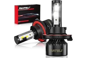FANTELI 𝐇𝟏𝟑/𝟗𝟎𝟎𝟖 Bulbs High and Low Beam 6500K Cool White 40000LM 900% Brightness, 1:1 Size Plug and Play IP68 Waterproof Off-Road Lights, Pack of 2