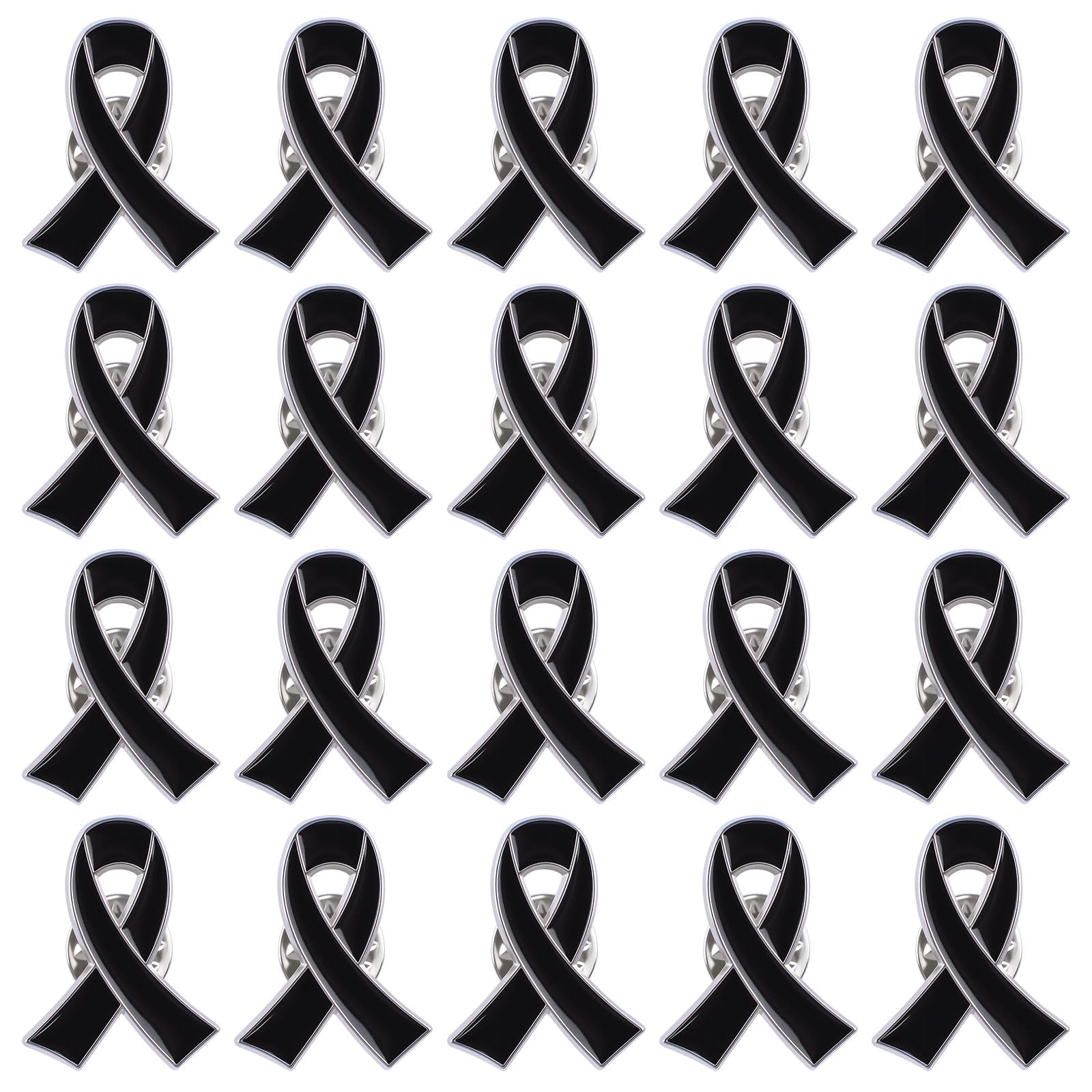 WANDIC 20 Pcs Green Ribbon Pins - Health Awareness - for Decoration, 20, Ribbon, 20, Ribbon