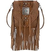 Trinity Ranch Crossbody Bags for Women Fringe Hair-On Cowhide Westen Purse