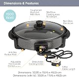 Quest 35410 30cm Electric Cooker Pan with Lid Non-Stick Aluminium view 4