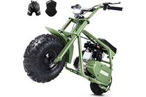 HOVER HEART Mini Bike, Gas Dirt Bike, Minibike, Gas Powered Mini Bikes for Adults, 99cc-4 Stroke Pit Bike with Led Light, Min Dirtbike, Motorcycle Max Load 200 Lbs, Max Speed 28 Mph, Age13+ Hoverheart