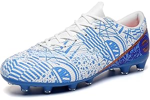Biayvisas Soccer Cleats for Mens Womens Turf Soccer Shoes Indoor Footall Cleats High Ankle TF AG FG Football Boots Wide Training Sneaker