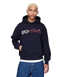 GAP mens Logo Fleece Hoodie Navy Uniform L