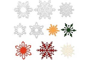 YETUAB Christmas Snowflakes Die Cuts for Card Making, Christmas Stamps and Dies for Card Making, Christmas Scrapbooking & Stamping Supplies, Christmas Cutting Dies