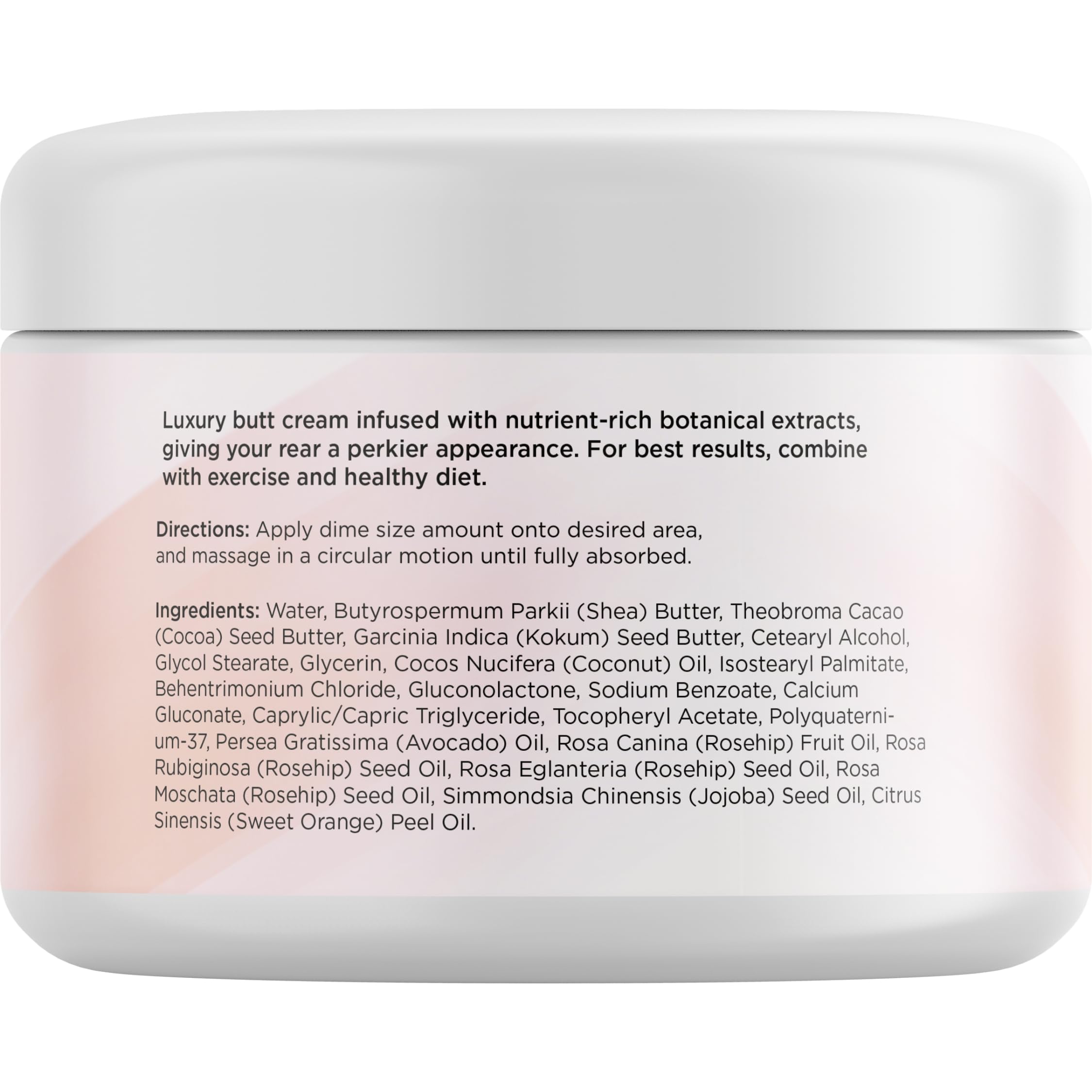 Deeply Moisturizing Butt Enhancement Cream - Firming & Nourishing with Cocoa Butter, Shea, Vitamin E & Coconut Oil (4 Fl Oz)