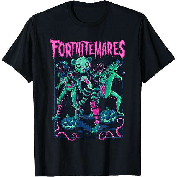 Amazon.com: Fortnite Halloween Fortnitemares Haunted Battle Bus T