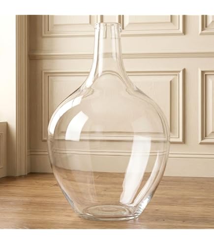 Amazon.com: Aderia F-70400 Glass Vase, Large, Clear, Diameter 6.7