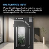 AC Infinity CloudLab 642 Grow Tent 4x2 120x60x180cm 2000D Canvas 4 inlets view 2