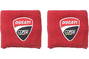 iTobest Motorcycle Brake Reservoir Sock Fits For Ducati 748/749/848/916/996/998/999/1198/1199/ V2 4 ST2 3 4, Streetfighter, Hypermotard, Multistrada- Reservoir Sock Cover (Red)2 Pack