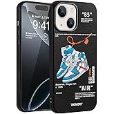 CHBSHENG Cool Design Phone Case for iPhone 15 Case for Boys Men Aesthetic Shockproof Basketball Sneaker Sports Designer Cases Compatible with iPhone 15 Blue