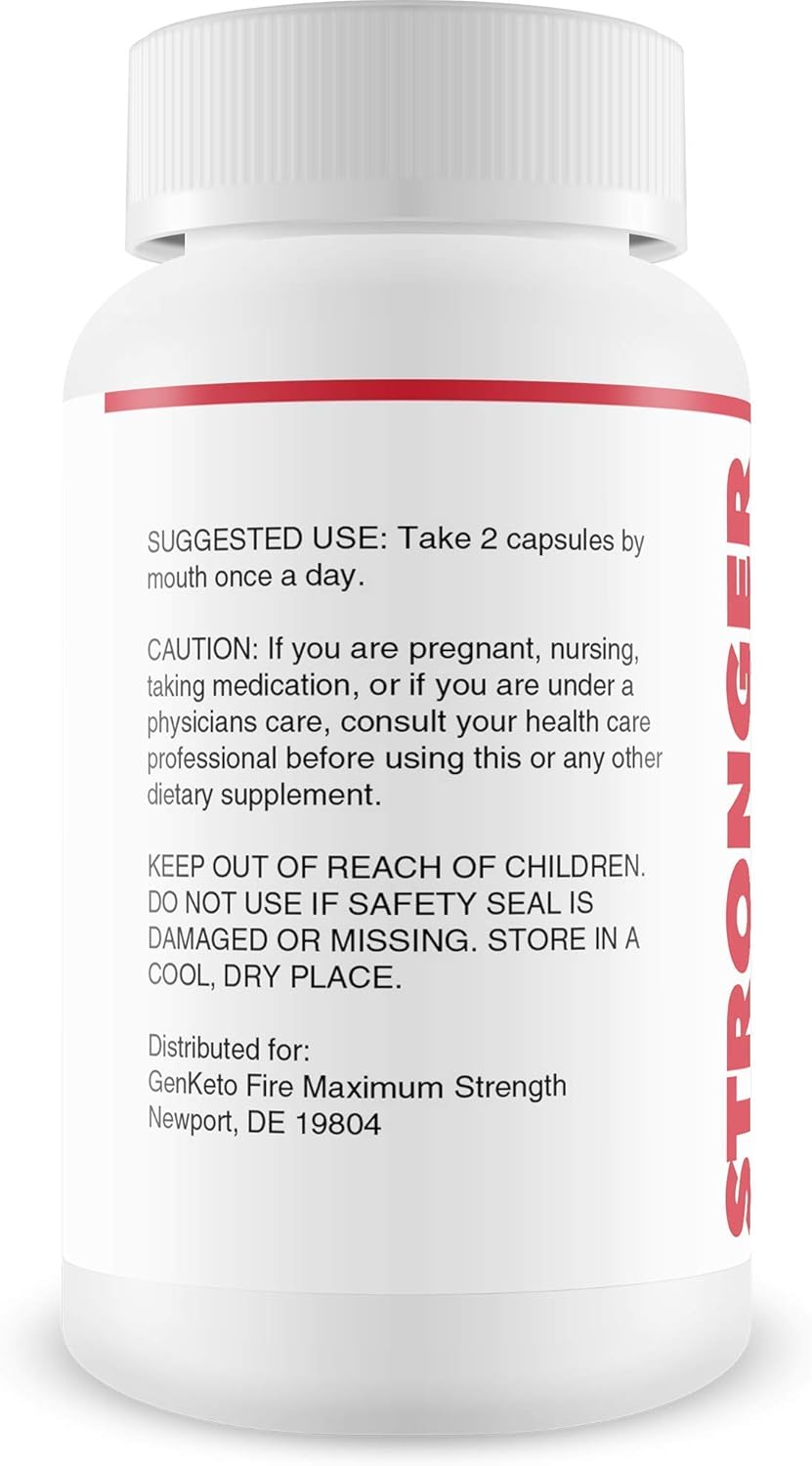 Stronger Keto BHB Weight Loss - Keto Burn More Fat - Enter Ketosis Faster to Start Burning Fat Quicker - Promote Mental Focus - Pure and Potent Strong Keto BHB: Health & Personal Care