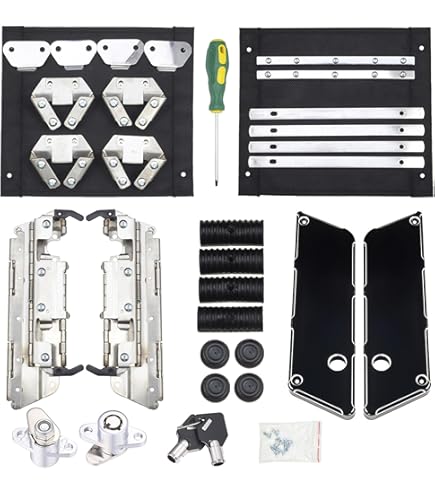Amazon.com: ZXMOTO Saddlebag Hardware Kit - Chrome Latch Set