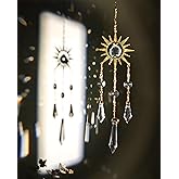 Brezalysia Hanging Crystal Suncatchers for Indoor Windows Prism Sun Light Catchers Celestial Rainbow Maker