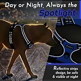 Eagloo Dog Harness Small Adjustable No Pull Reflective Blue S view 8