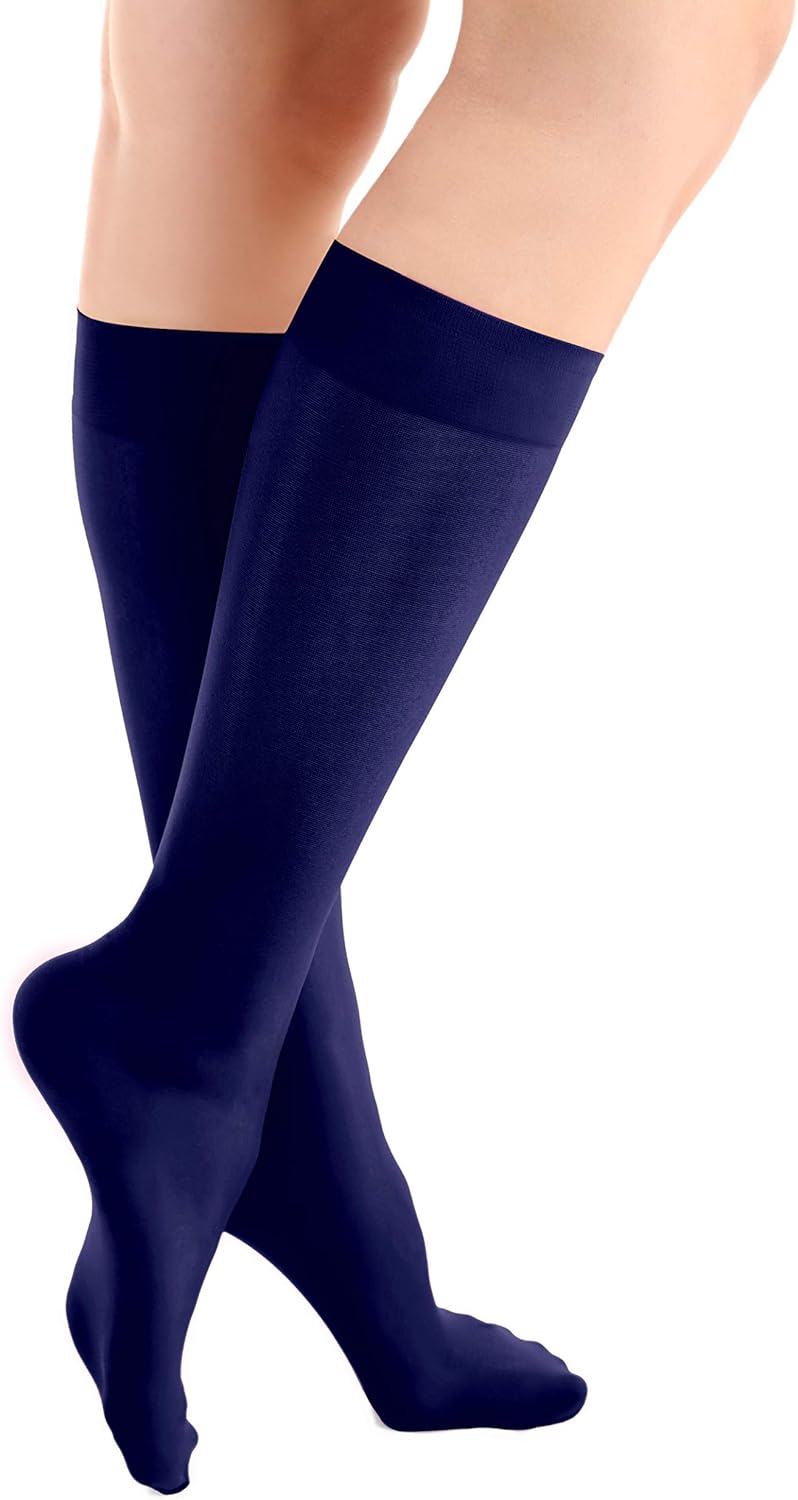 ColorFlow Skating Microfiber Knee High Skating Tights (Orange Slice): Clothing