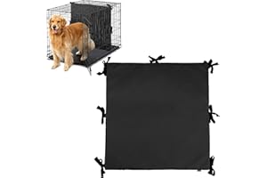 PILVISET Soft Dog Crate Divider Panel for 36" Crate (Divider Only), Dog Kennel Divider with Ties for Puppy Training, Black, 22.5" H x 24“W