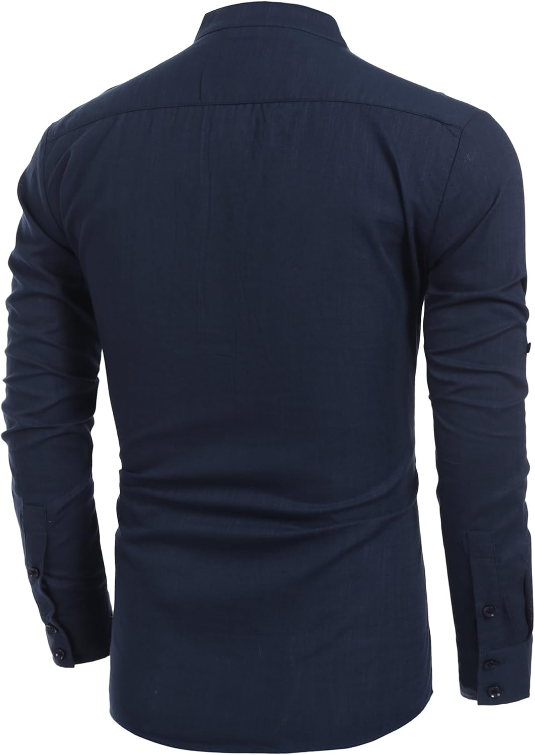 COOFANDY Men's Cotton Linen Henley Shirt Long Sleeve Hippie Casual Beach T Shirts: Clothing