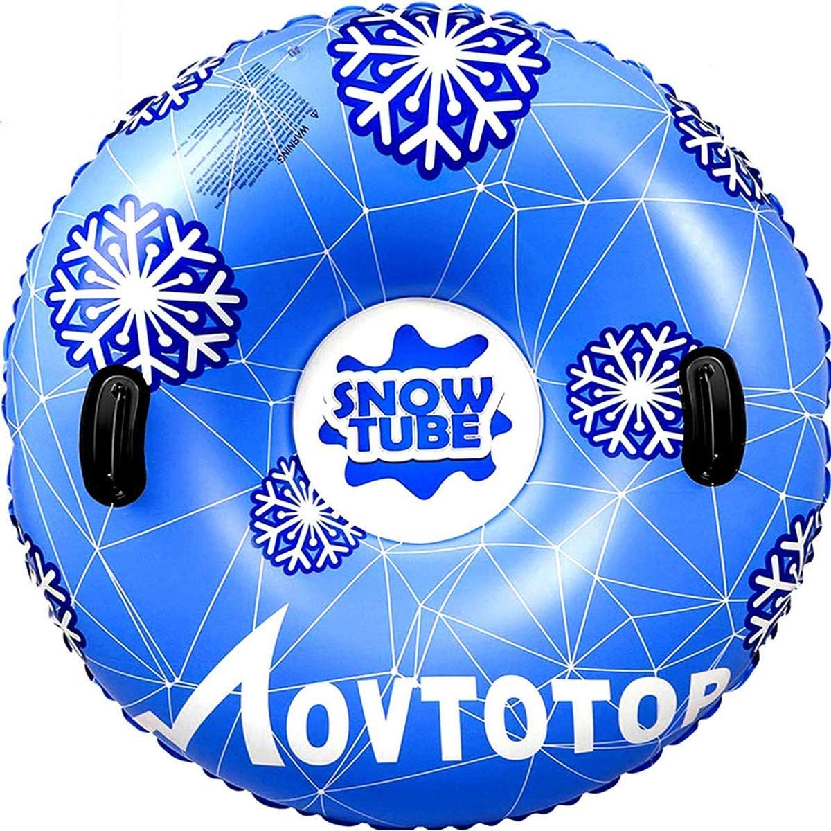 Snow Tubes, 47”Inflatable Snow Sleds, Durable Snow Tubes for Sledding