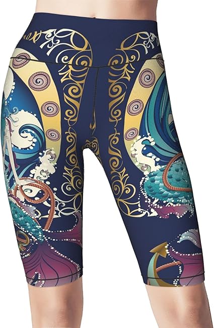 mermaid biker shorts