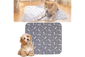 LYERCW Puppy Pet Pads, Reusable Pet Pads with Pheromones, Washable Pet Pads for Dogs & Cats, Durable Leak-Proof & Anti-Slip Pet Training Pads for Home & Travel (Small 16 * 24 in)