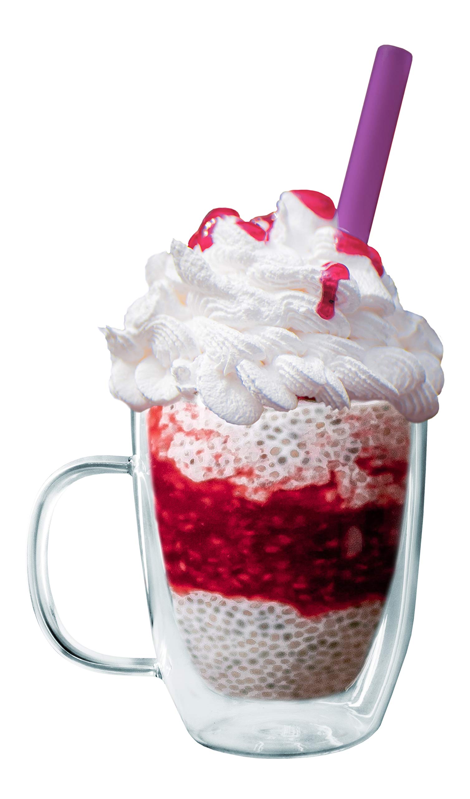 Nerthus FIH 660 350 ml Double Wall Cup with Handle, Glass