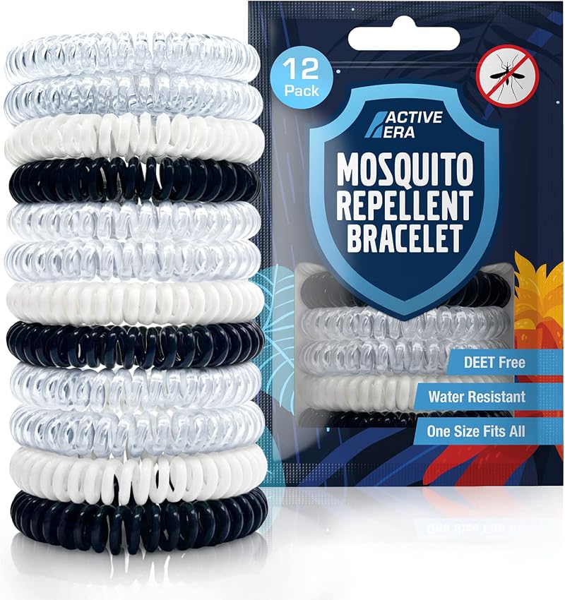 Active Era Mosquito Repellent Bracelet 12 Pack DEET Free 10 Days