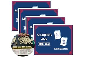 MyCasily Mahjong Cards 2025 - Large Print & Easy to Read, Large Size - 4Pcs