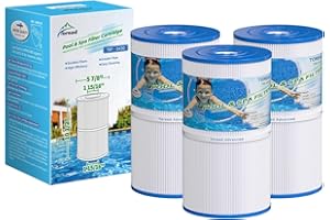 TOREAD Watkins 31489 Replacement Filter, Compatible Pleatco PWK30, Unicel C-6430, Filbur FC-3915, P/N0969601, 71825, 73178, 73250, 30 sq. ft. Hot Spring Spa Filter (3)