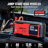 GOOLOO GT6000 Jump Starter 6000A 100W IP65 12V Car Booster Pack view 2