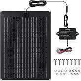 Solar Battery Charger Maintainer, Zuomeng 20W Solar Panel Kit for Dump Trailer Built-in Maintenance Pulse &amp; Intelligent MPPT Charge Controller, Waterproof, Suitable for 12V Lead-Acid Battery