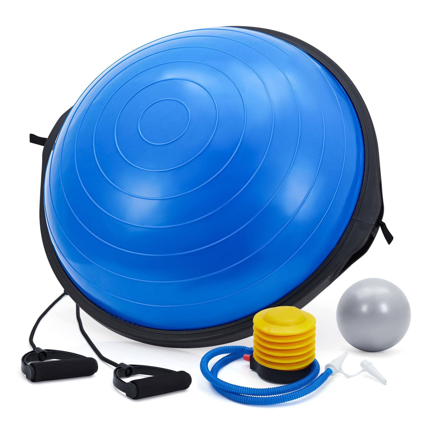 GAOMON 23-Inch Balance Ball, 1600 Lbs Inflatable Half Exercise Ball Balance Trainer with Nonslip Bas