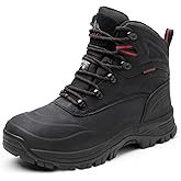 NORTIV 8 Men's Insulated Waterproof Construction Hiking Winter Snow Boots