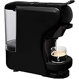 IKOHS Máquina de Café Espresso Italiano - Cafetera Multi Cápsulas Compatible Nespresso 3 en 1, 19 Bares con 2 Programas de Café, deposito extraíble, 0,7 L, Compacto, 1450 W, Apagado automático Negro