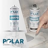 Polar Leak Fix Spray 2 x 400ml Black Instant Waterproof Sealant Roof Pipe Gutter view 3