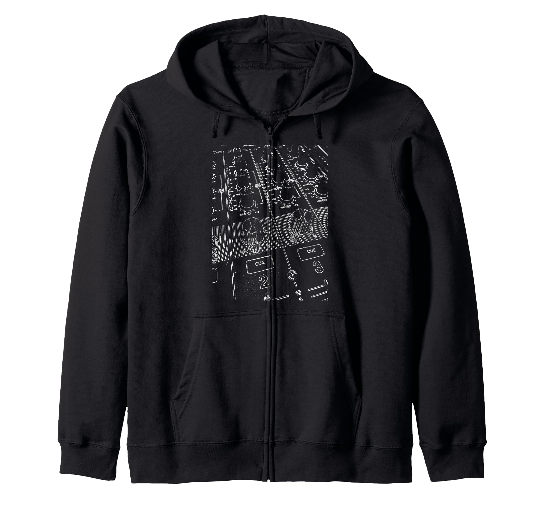 DJ-Mixer Knobs Deejay T-Shirt - DJM Zip Hoodie