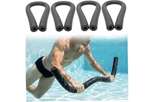 4-Pack Pool Noodles, 60-Inch Long Hollow Foam Noodles for Swimming, Water Play, and Support, Soft & Sturdy PE Material Black