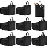 Amylove 80 Pcs Non Woven Tote Bags Bulk Large Reusable Gift Bag Reusable Grocery Bags, 15 x 11. 8 x 4 Inches