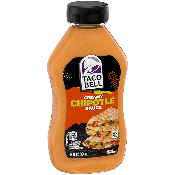 TACO BELL CREAMY CHIPOTLE SAUCE, 12 FL OZ BOTTLE, PACK OF 1