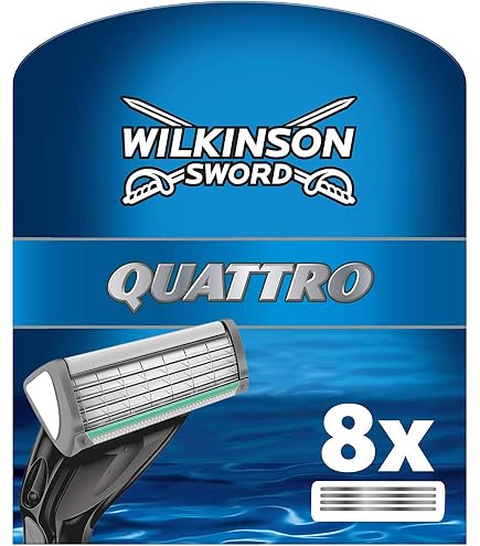 Lot De 5 Recharges De Lames Wilkinson Sword Quattro Titanium - 4 Lames Par Cartouche - Neuf - Fabriqué En Allemagne