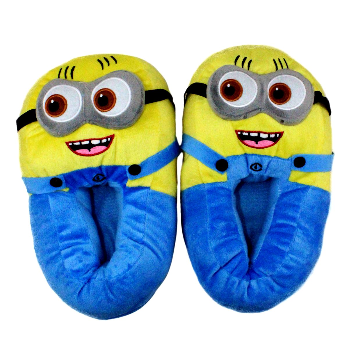 carry trip unisex minion despicable me blue cotton slippers