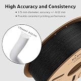 ELEGOO PLA Filament 1.75mm Black 1KG 3D Printing Filament | 0.02mm Accuracy view 3