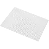 Blank Rug Hooking Mesh Canvas for Rug Making Tapestry Latch Hook Crafts(White,19.6x29.5inch)