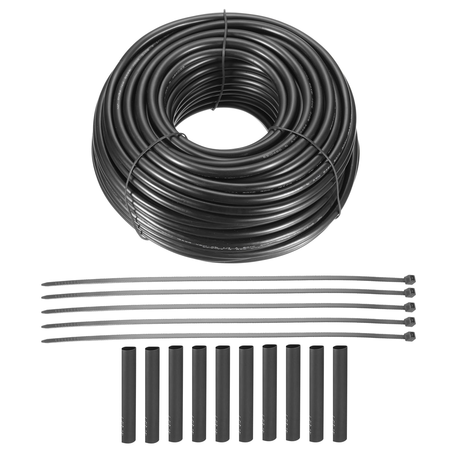 uxcell 22 Gauge Wire 5 Conductor Electrical Wire, 22 AWG Stranded PVC Cord, 22/5 Low Voltage Landscape Lighting Copper Cable for House Wiring Garage Trailer Boat Wiring, 30.5m/100ft