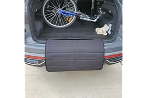 Tansheep Car Rear Bumper Protector Guard Mat, Trunk Protection Dog Cargo Mat, Foldable Non-Slip Mat for Universal Cars, Picku