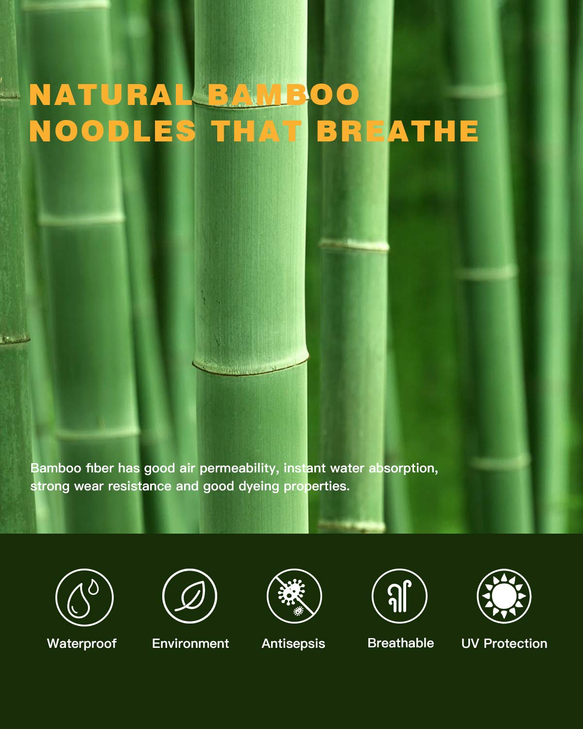 ATEPA 4-Fold Bambu Heavy Duty Adjustable Height Aluminum Frame Folding Bamboo Table with Carry Bag