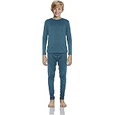 Rocky Thermal Underwear for Boys Cotton Knit Thermals Kids Base Layer Long John Pajamas Set